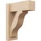 Ekena Millwork 6-in W x 14-in D x 18-in H Funston Block Rough Cedar Woodgrain TimberThane Outlooker, Primed Tan OUTUR060X14X18FST44RCPR - alternate 1